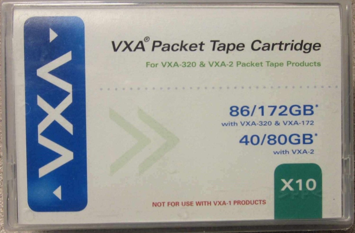 TANDBERG VXA-X10 Tape Cartridge 111.00206 - High Capacity Data Storage Backup Solution for Servers & Enterprise Use