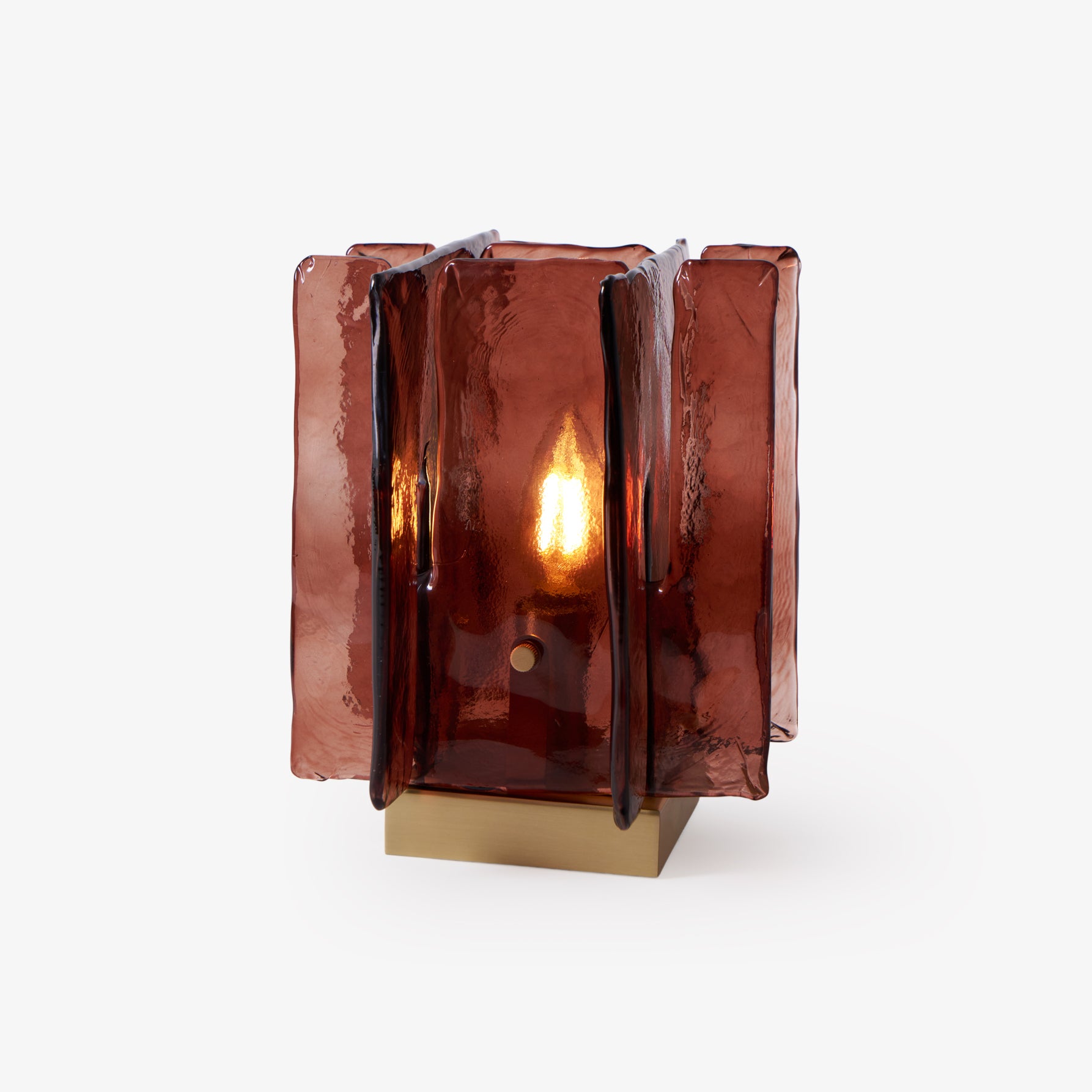 Amber LED Building Block Table Lamp - Modern Nightstand Light for Bedroom, Office, and Kids Room Decor - Perfect for Reading, Relaxing, and Creating Cozy Atmosphere