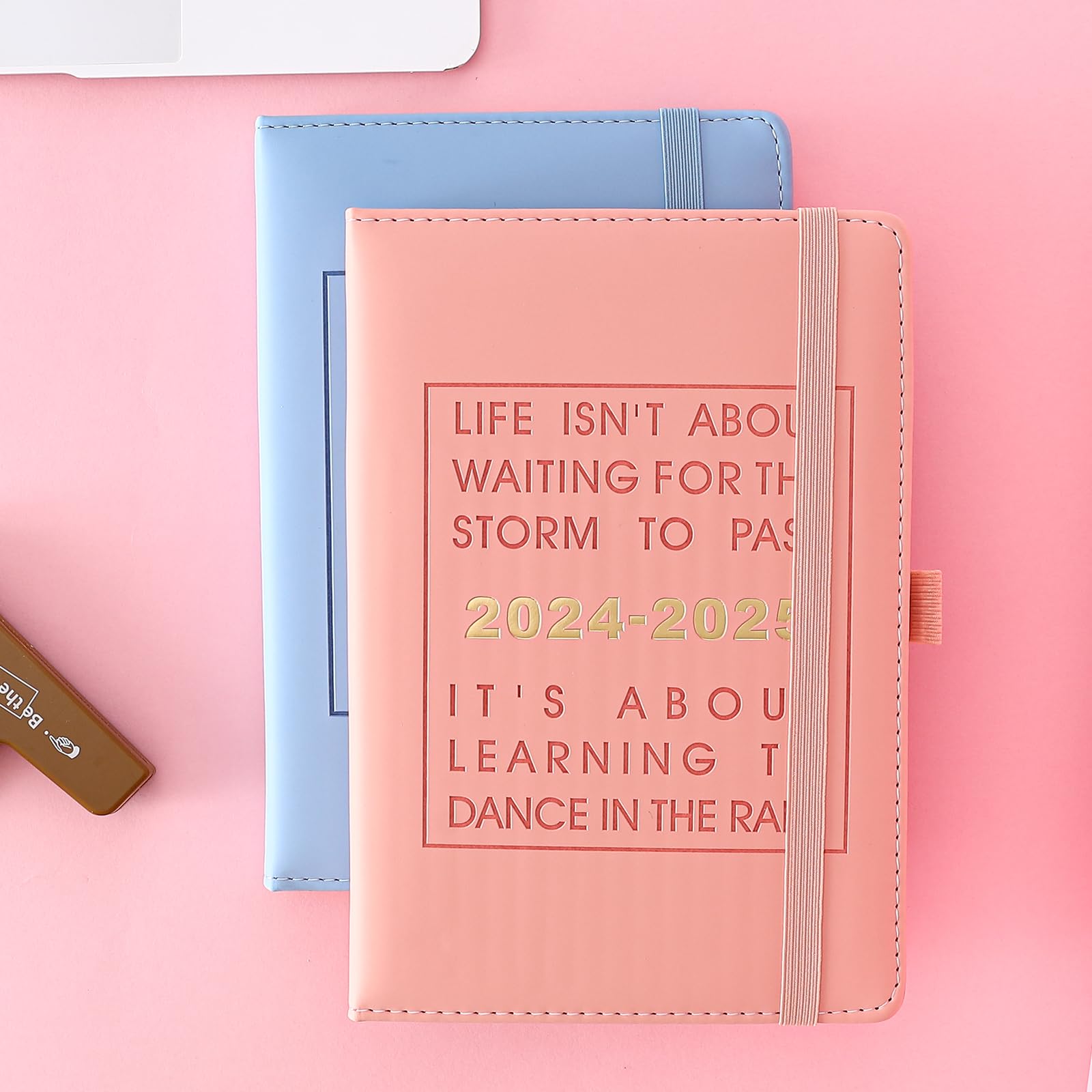 2024-2025 Academic Planner & Daily Diary - July 2024 to June 2025 Weekly/Monthly Organizer with Pen Holder & Tabs - Perfect for Students, Professionals & Goal Tracking (Pink)