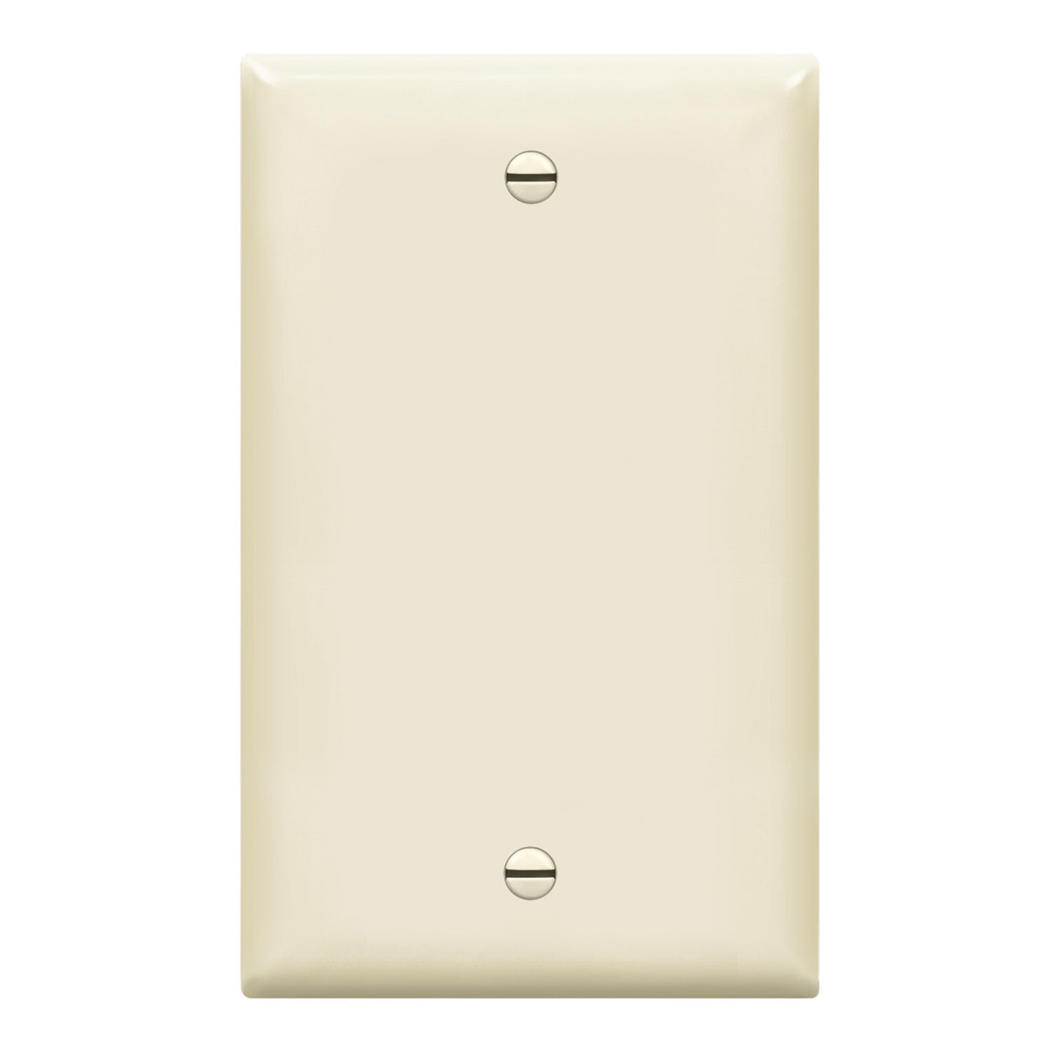 1 Gang Blank Wall Plate, Light Almond - Decorative Cover for Electrical Outlets & Switches - Perfect for Home, Office & Commercial Spaces