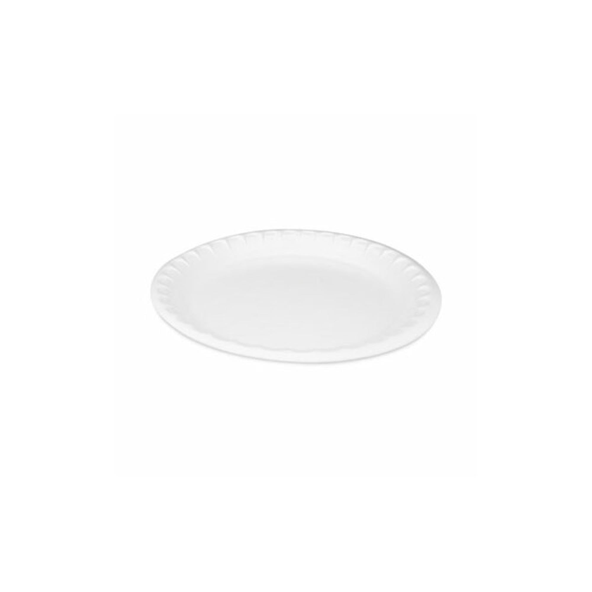 Pactiv Evergreen Deluxe Laminated Foam Dinner Plates - 10.25 Inch White Disposable Plates (540 Count) - Perfect for Parties, Picnics, Catering & Outdoor Events