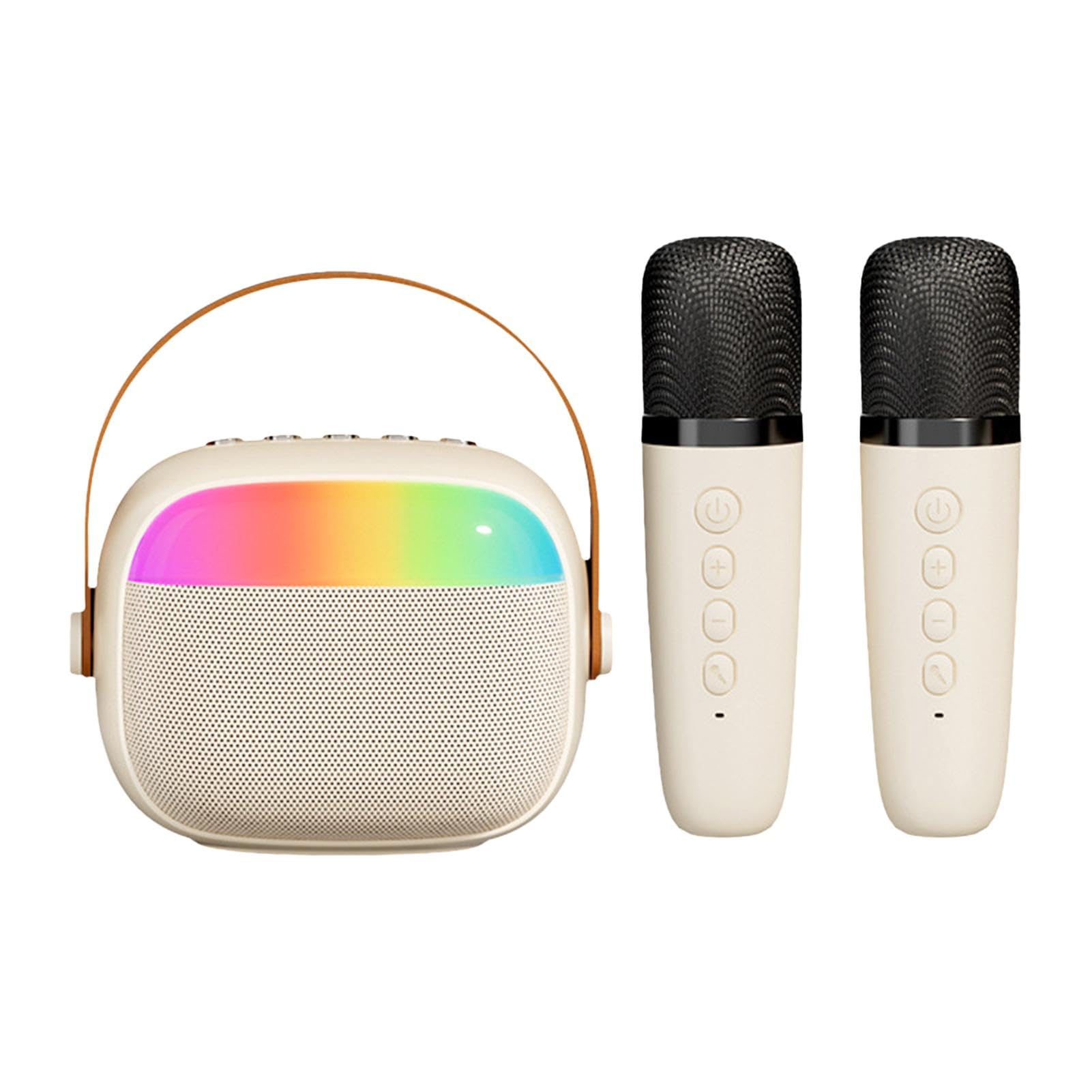 Portable Wireless Karaoke Machine with 2 Microphones - High Quality Bluetooth Karaoke System for Adults - Perfect for Home Parties, Family Gatherings & KTV Entertainment