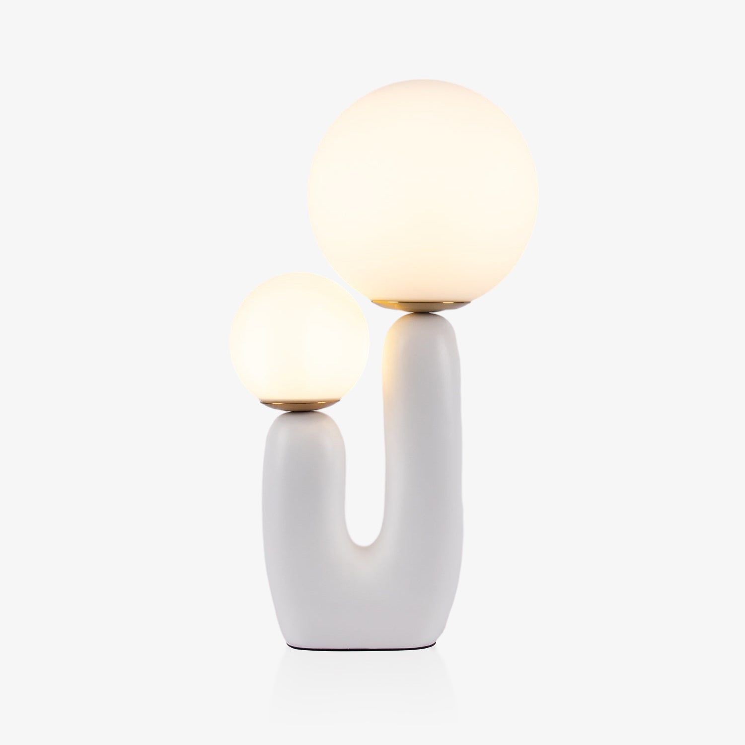 Modern Oo Smooth Table Lamp - Soft Glow Bedside Lighting for Bedroom, Living Room & Office - Energy Efficient LED Desk Lamp with Touch Control & Adjustable Brightness