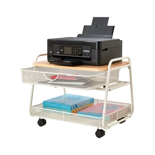2-Tier Under Desk Mobile Printer Stand - 21