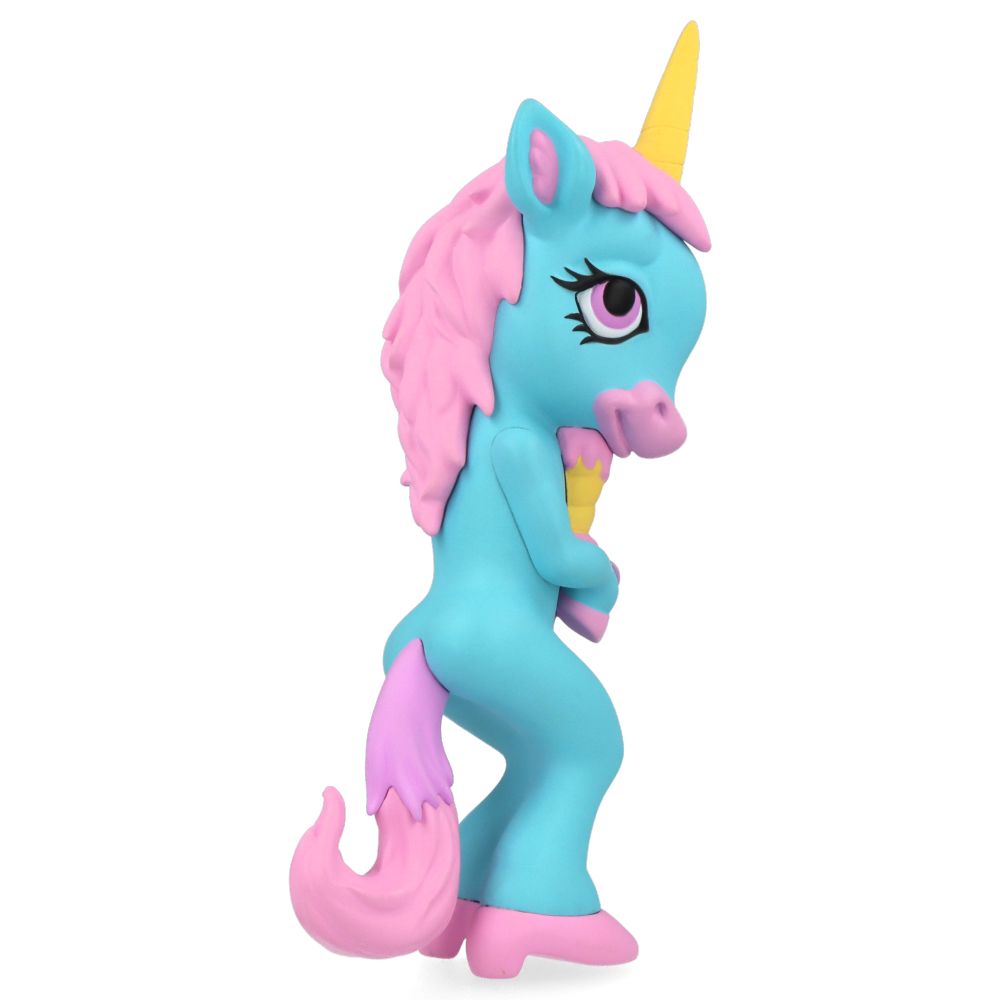 Ron English Forlorn Unicorn Blue Vinyl Art Toy - Collectible Pop Surrealism Figure for Home Decor & Art Display