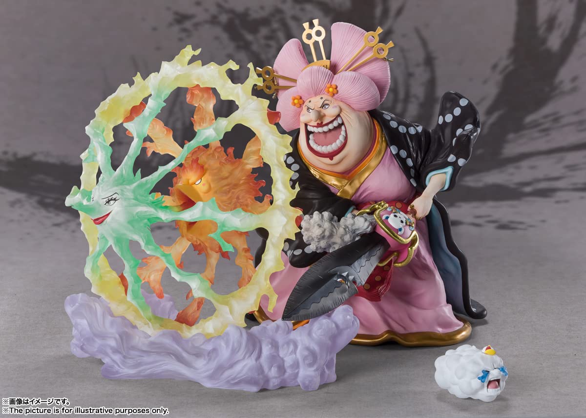 TAMASHII NATIONS One Piece Charlotte Linlin Oiran Olin Battle of Monsters on Onigashima Bandai Spirits FiguartsZERO Collectible Anime Statue - Perfect for Display, Anime Collections, and One Piece Fan Gifts