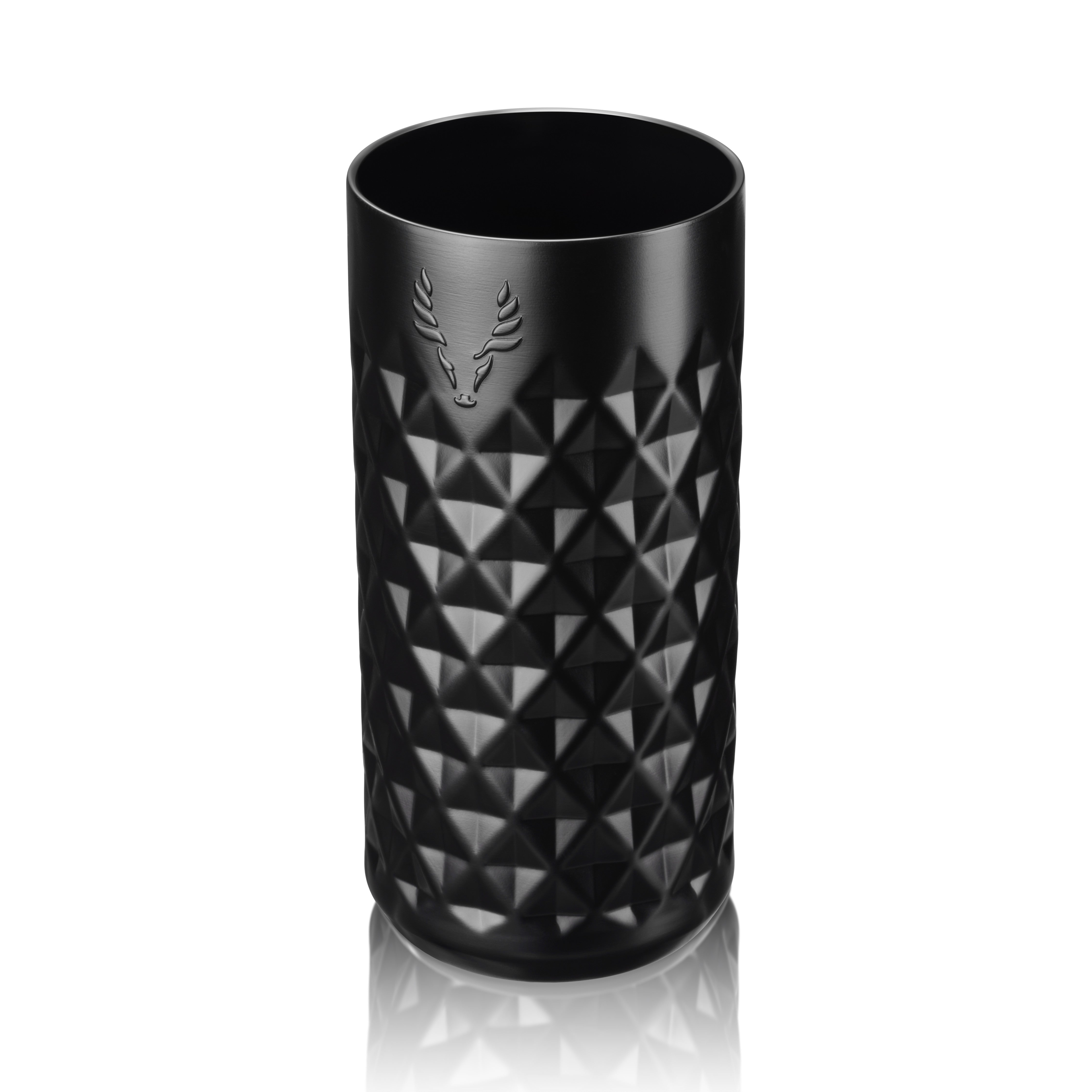 Premium Stainless Steel Highball Tumbler with Lid - 20oz Insulated Travel Mug for Hot & Cold Drinks - Obsidian Black - Perfect for Coffee, Tea, Cocktails & Outdoor Adventures
