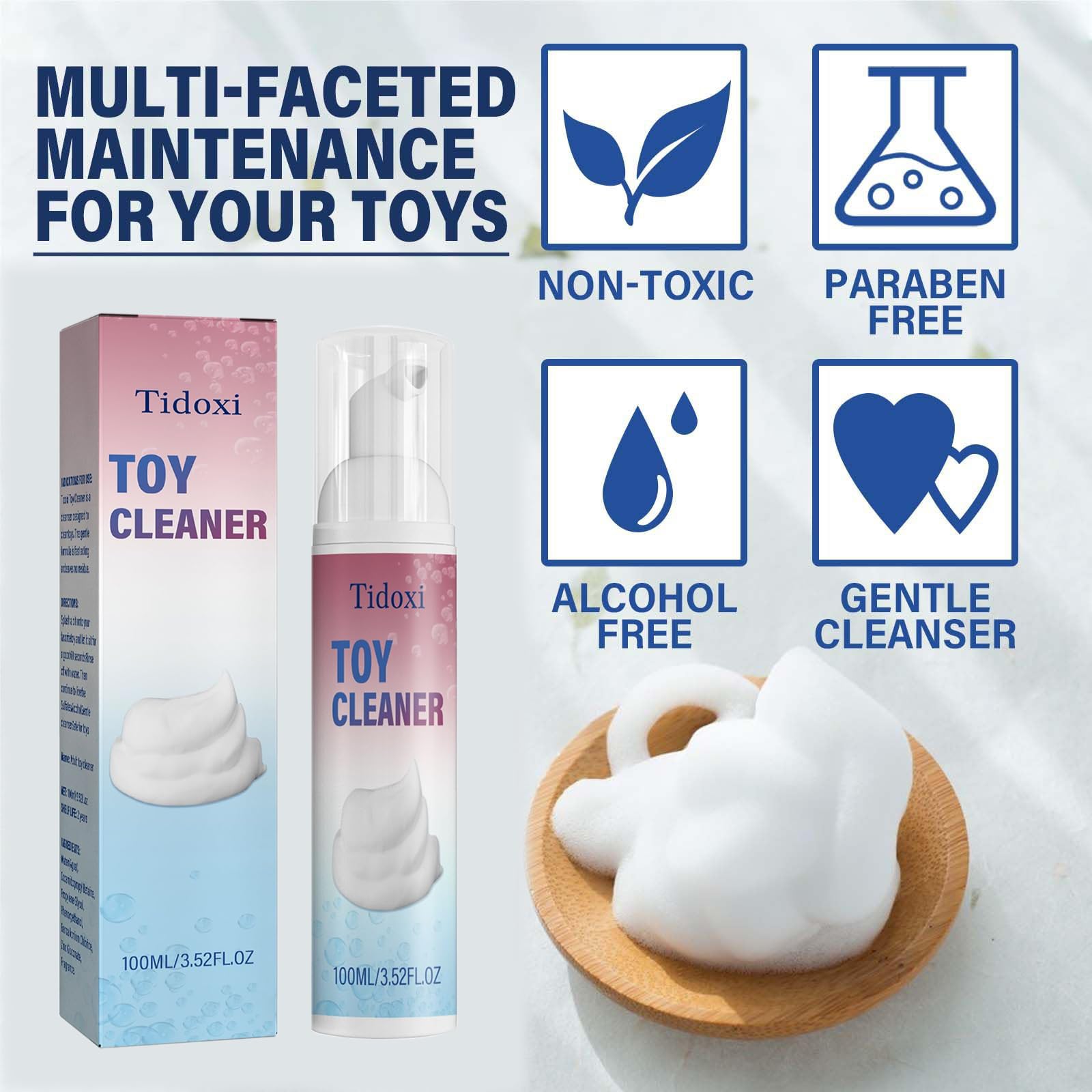 Fresh Foaming Toy Cleaner - Safe & Effective Cleaning Solution for Kids' Toys | Perfect for Plastic, Rubber & Silicone Toys | Use at Home, Daycare or Playrooms