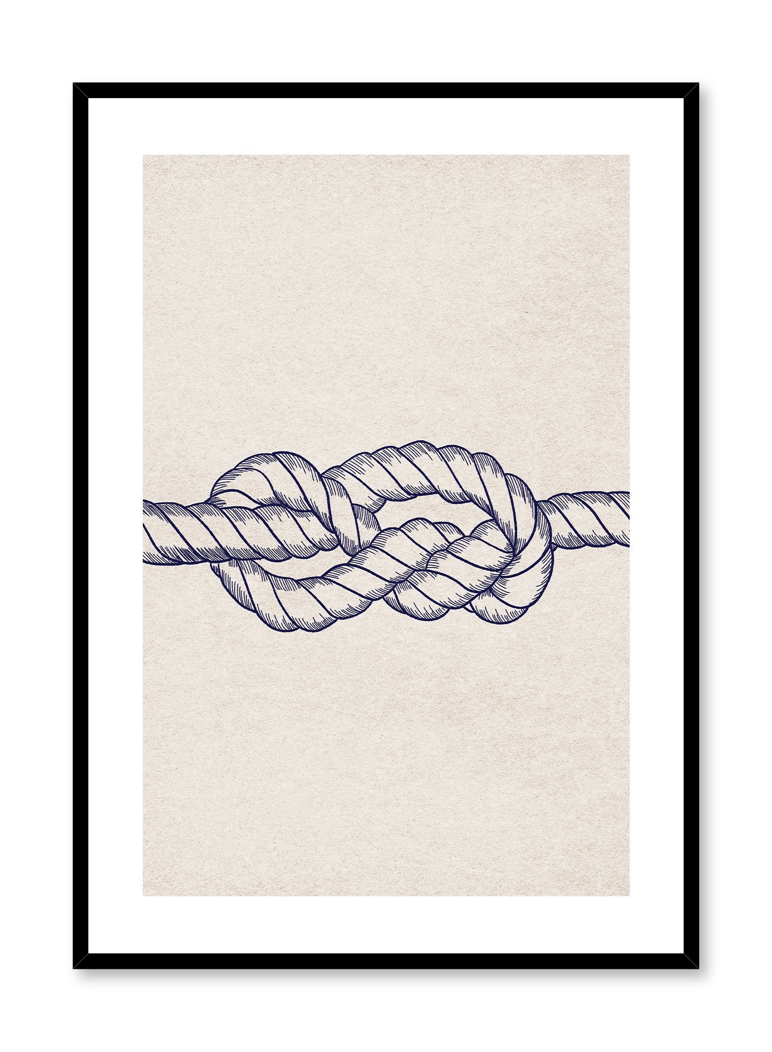 Knotty Poster - Unique Bohemian Wall Art Decor for Living Room, Bedroom & Office - Perfect for Home, Dorm & Gift Giving