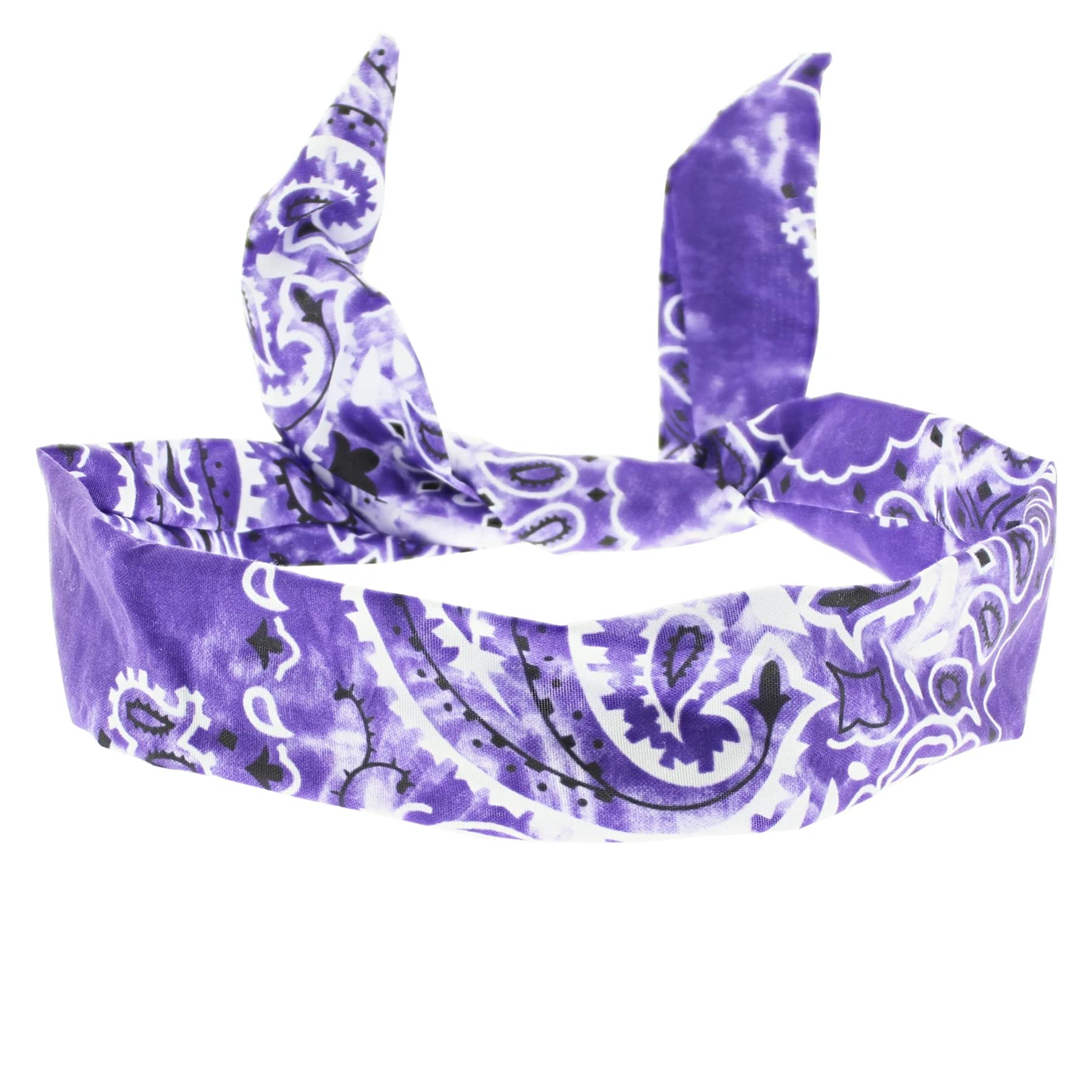Topkids Paisley Wire Headbands for Women & Girls - Adjustable Hair Bands for Women's Fashion Accessories (Purple Acid Wash) - Perfect for Parties, Weddings & Everyday Styling
