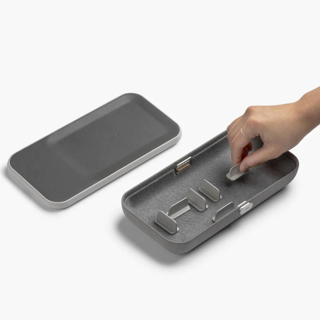 Orbitkey Nest Customizable Desk Organizer in Ash - Stylish & Modular Storage for Office, Home, or Workspace - Perfect for Pens, Notebooks, and Tech Accessories