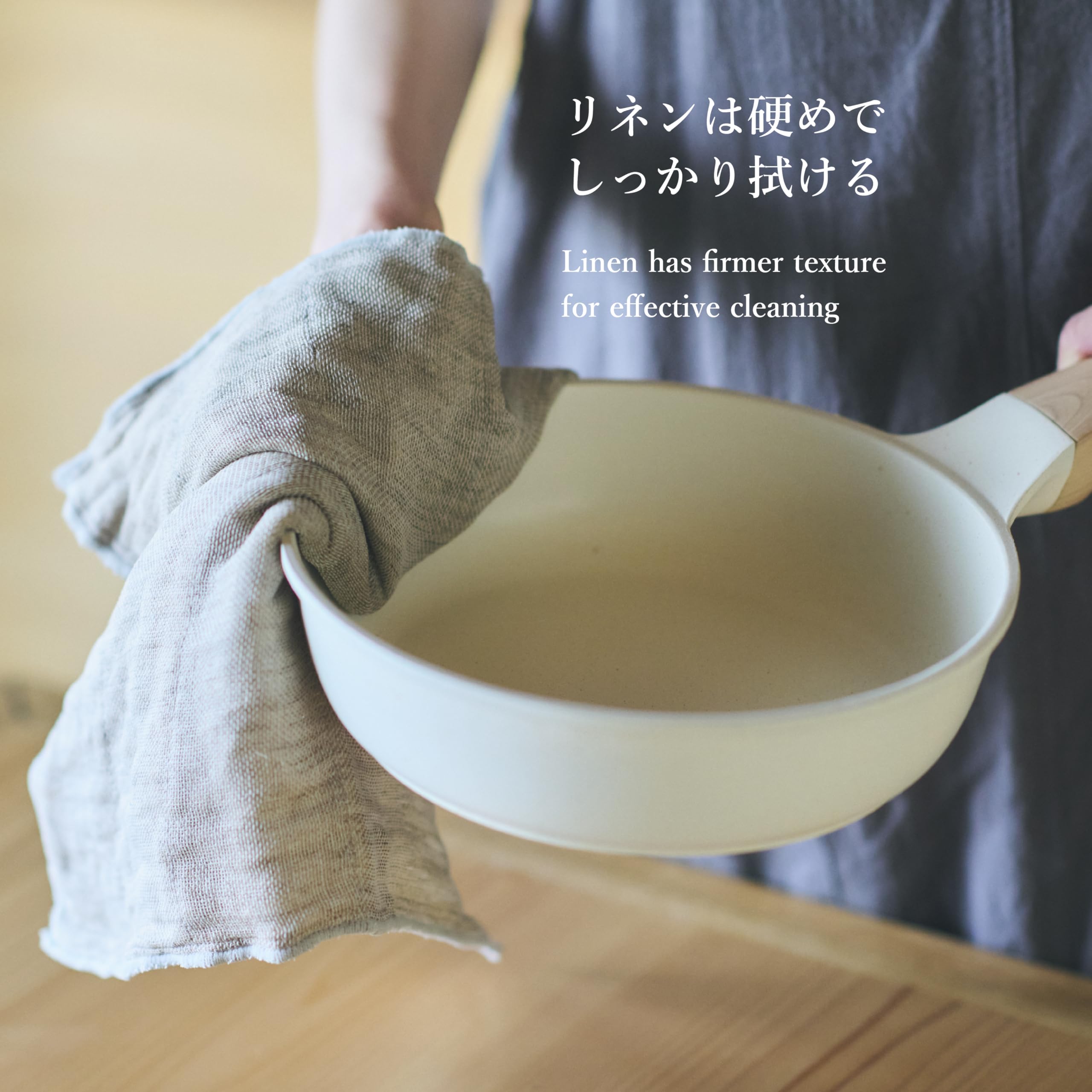 Premium Nawrap Natural Linen Dishcloths - Eco-Friendly, Absorbent & Reusable Kitchen Towels for Washing Dishes, Cleaning Countertops & Drying Hands