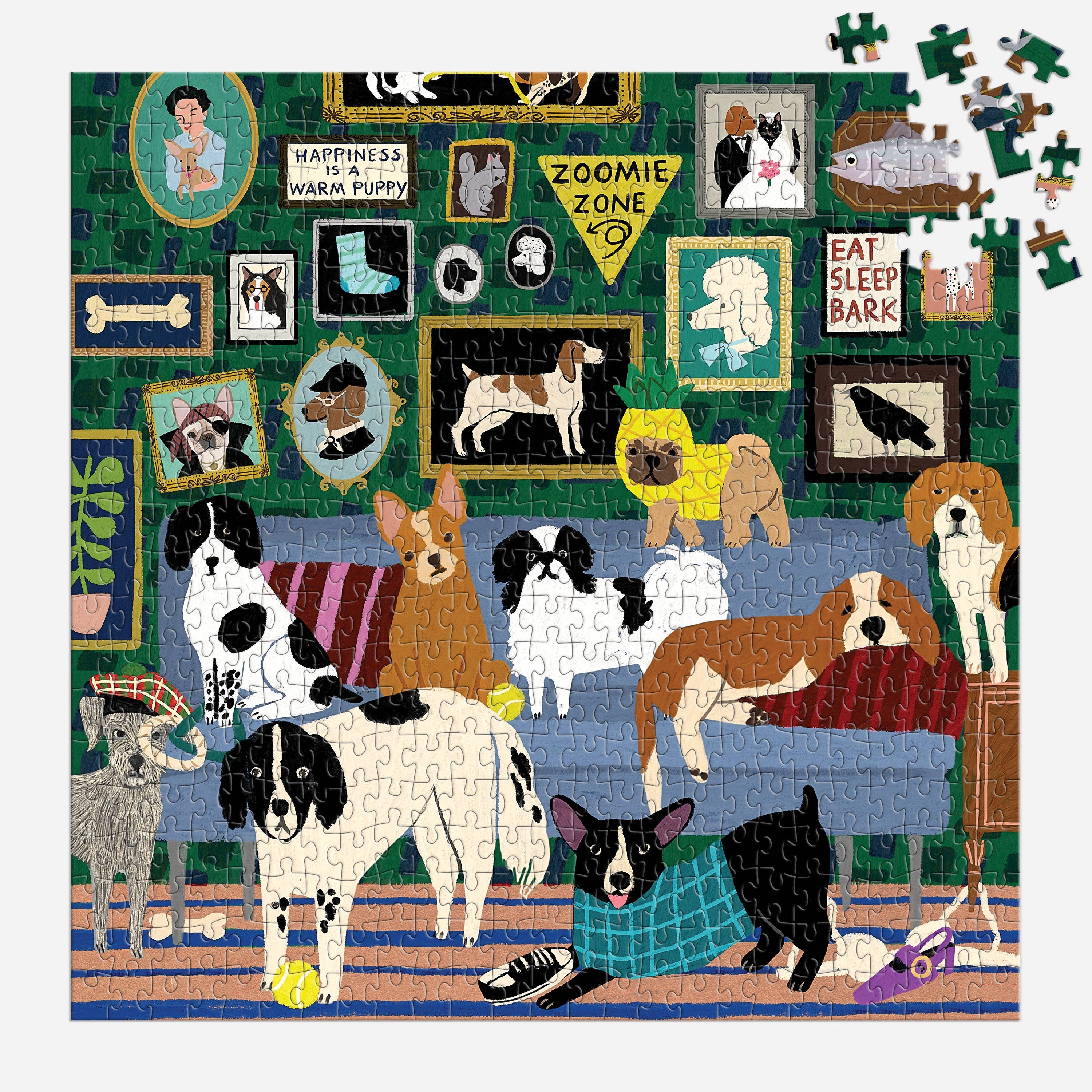 Lounge Dogs Puzzle - 1000 Piece Jigsaw Puzzle for Adults, Fun & Challenging Dog-Themed Puzzle for Relaxation & Stress Relief | Perfect for Family Game Night & Home Decor