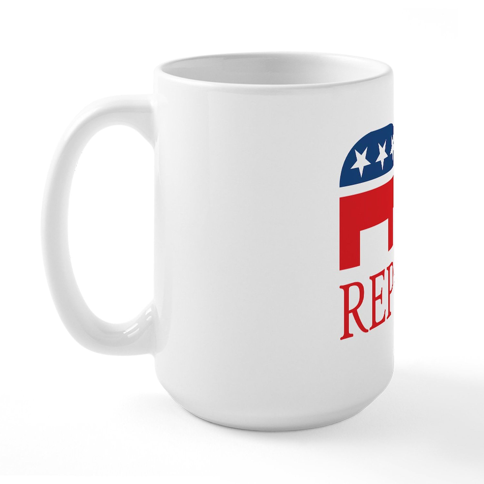 Proud To Be Republican 15 oz Ceramic Coffee Mug (444ml) - Ideal for Tea, Hot Cocoa & Office Use - Perfect GOP Gift for Conservatives & Political Enthusiasts