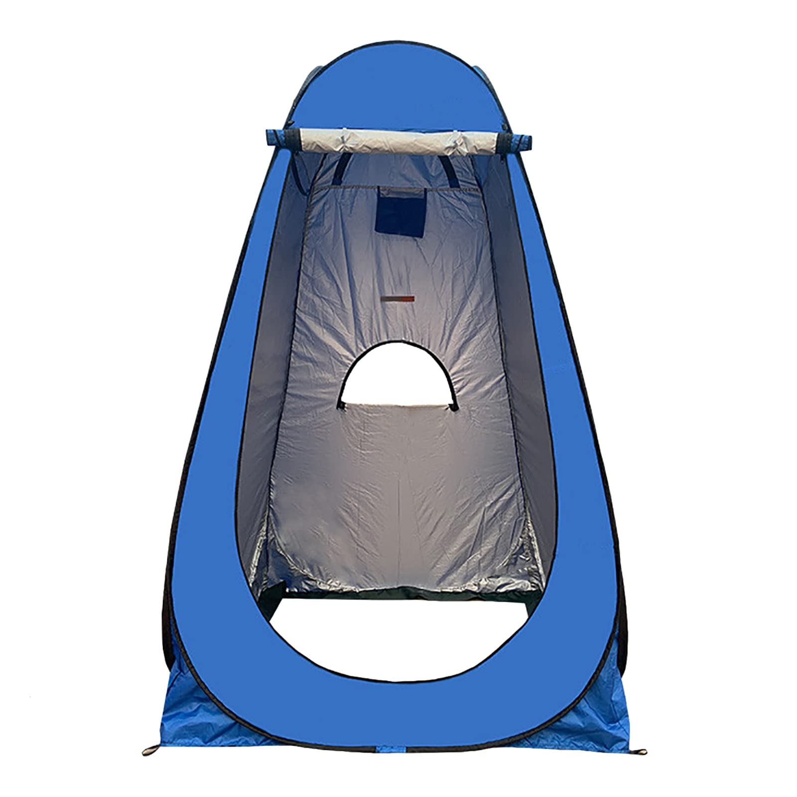 Freestanding Pop Up Changing Room Pod - Portable Privacy Screen Tent for Camping, Beach & Outdoor Shower | Foldable 1.9m High Shelter with Rain Cover (Blue) - Perfect for Camping Trips, Beach Days & Outdoor Adventures