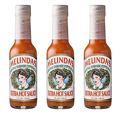 Melinda's Original Habanero Pepper Sauce XXXtra Hot 5 oz (Pack of 3) - Spicy Hot Sauce for Tacos, Wings, Burgers & More - Perfect for BBQ, Grilling & Cooking