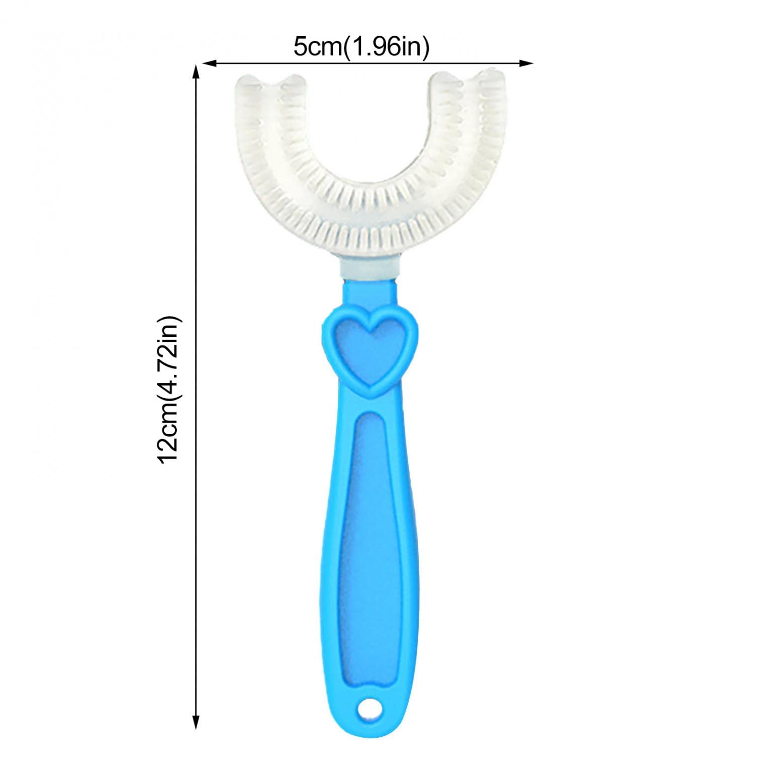360° Soft Silicone U-Shaped Baby Toothbrush for Kids Ages 2-12 - Gentle Teeth Cleaning & Gum Massage Tool for Toddlers & Children | Perfect for Daily Oral Care & Teeth Whitening at Home