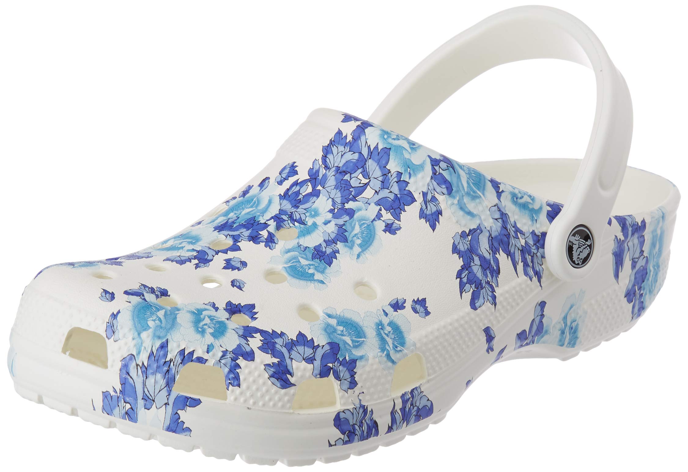 Crocs Unisex Classic Printed Floral Clogs - Comfortable Slip-On Shoes for Men & Women - Perfect for Garden, Beach, and Casual Wear