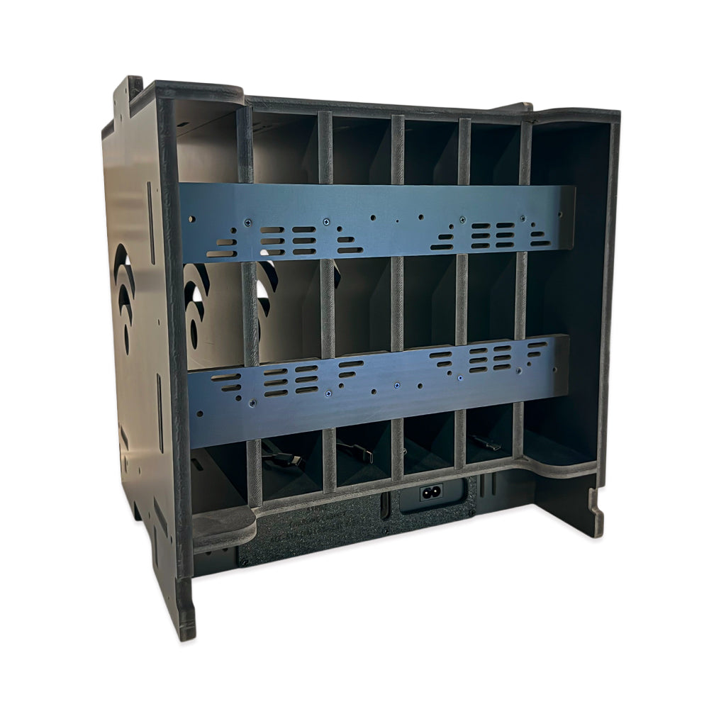 6 Bay USB C Tablet Charging Station - Fast Charging Cabinet for iPad, Samsung Tablets (Large & XL Size) - Perfect for Schools, Offices & Libraries