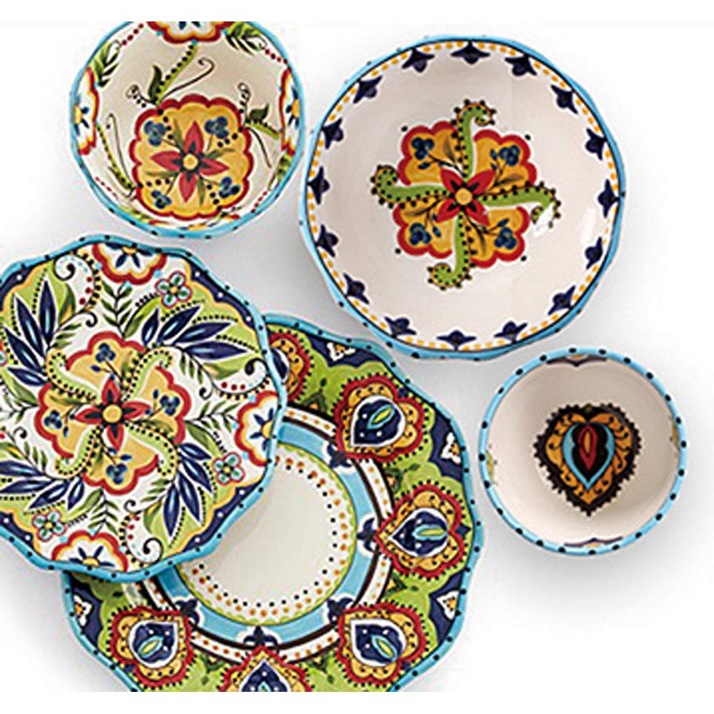 Hand Painted Porcelain Dinnerware Set - 8.5