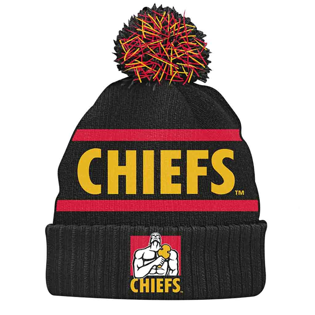 Kansas City Chiefs 2024 Official NFL Knit Beanie - Winter Warm Hat for Men & Women - Perfect for Football Games, Outdoor Activities & Cold Weather