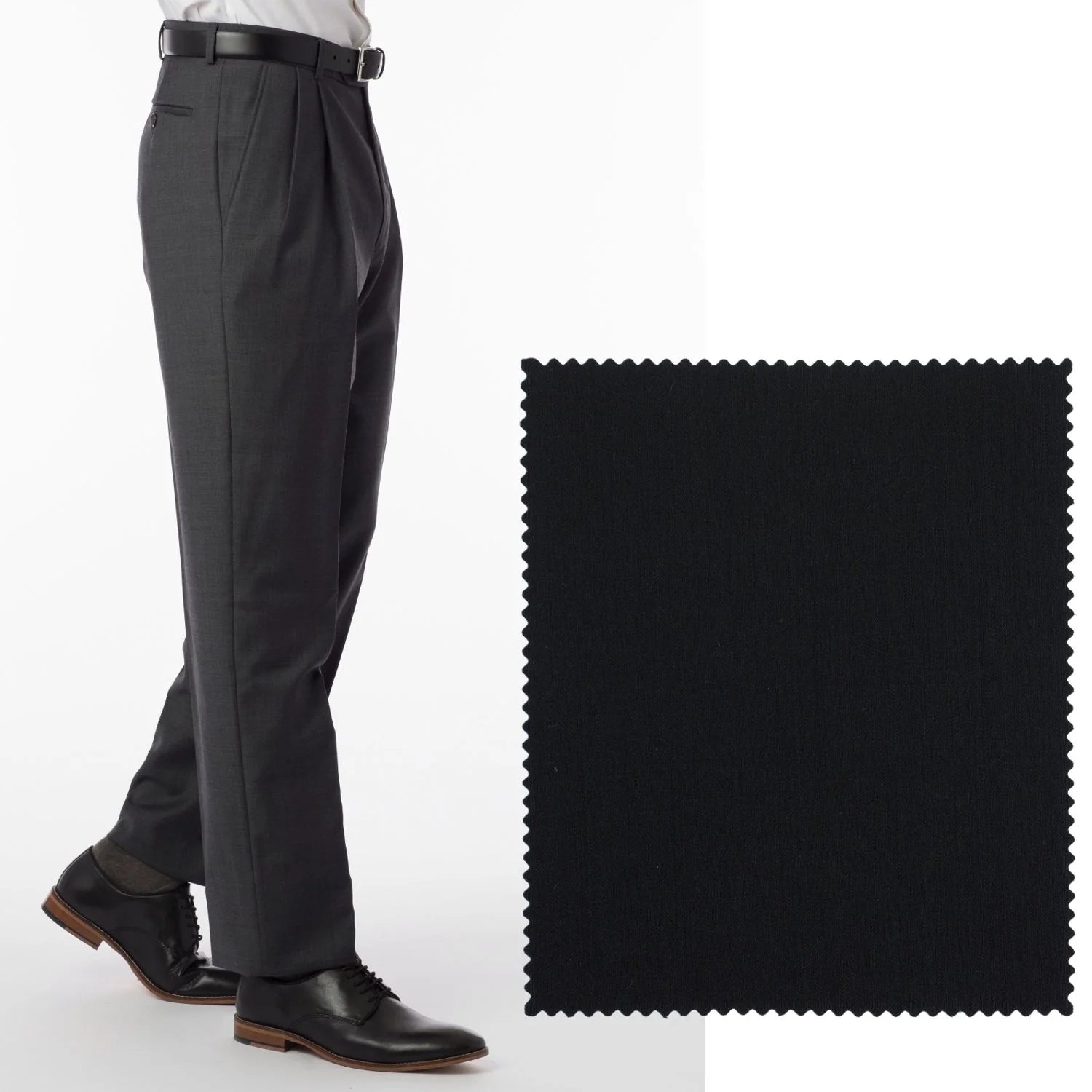 BALLIN Navy Solid Travel Twill Dress Pants for Men - Comfortable Business Casual & Office Wear - Perfect for Work, Travel & Formal Occasions
