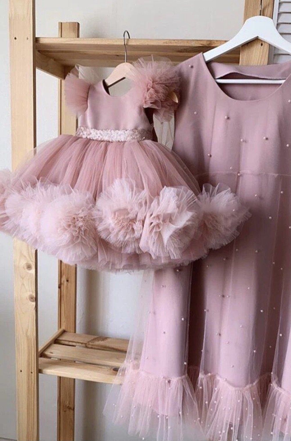 Mom and Daughter Matching Ruler Dresses - Mother & Child Coordinating Outfits | Fast Priority Shipping | Perfect for Family Photos, Special Occasions & Mother's Day