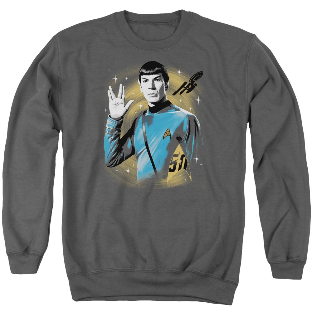 Star Trek Space Prosper Unisex Crewneck Sweatshirt for Men & Women | Sci-Fi TV Show Inspired Pullover | Casual Wear & Cosplay Outfit for Fans