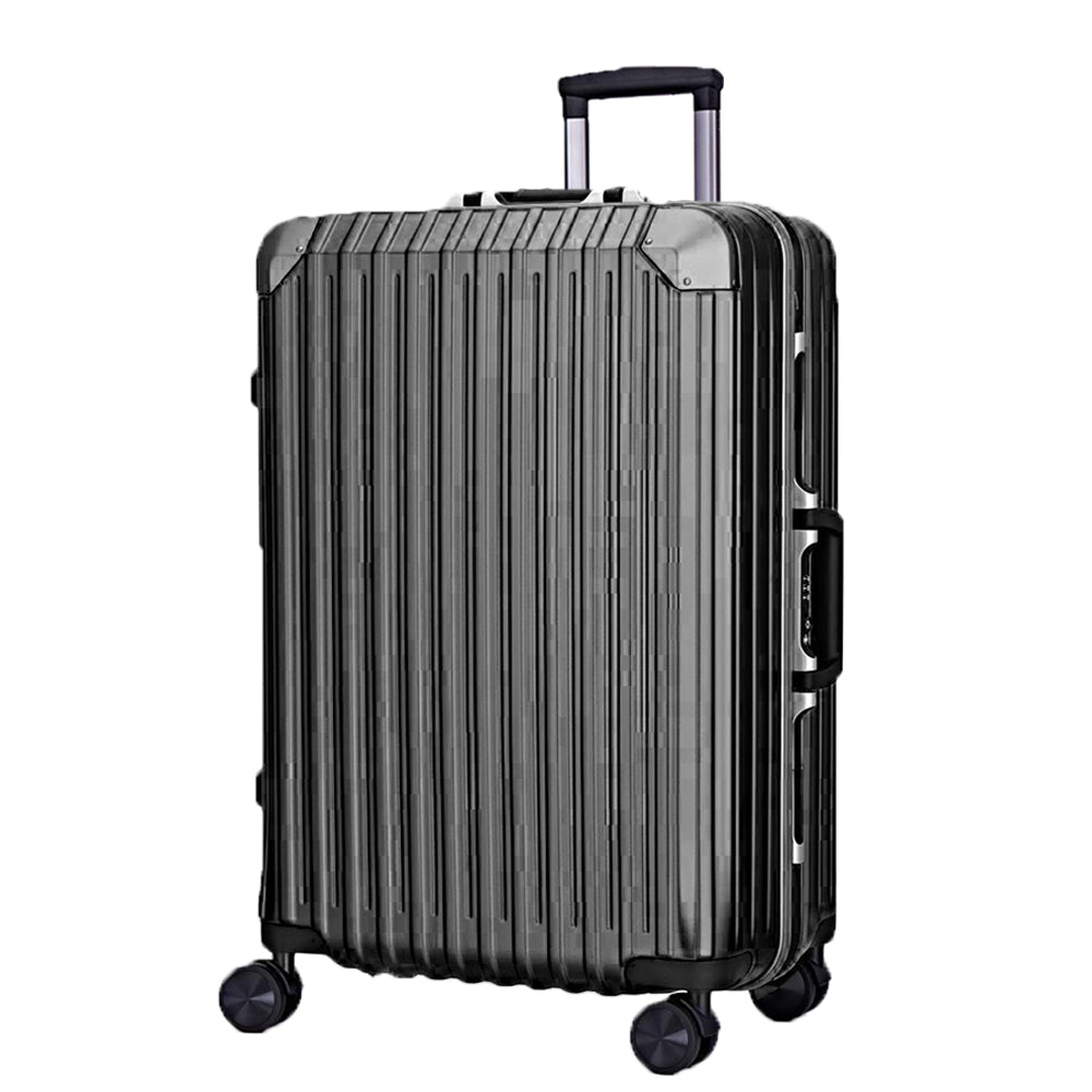 Claxton Aluminum Frame Large 28-Inch Spinner Luggage - Durable Lightweight Suitcase for Travel, Business Trips & Vacations