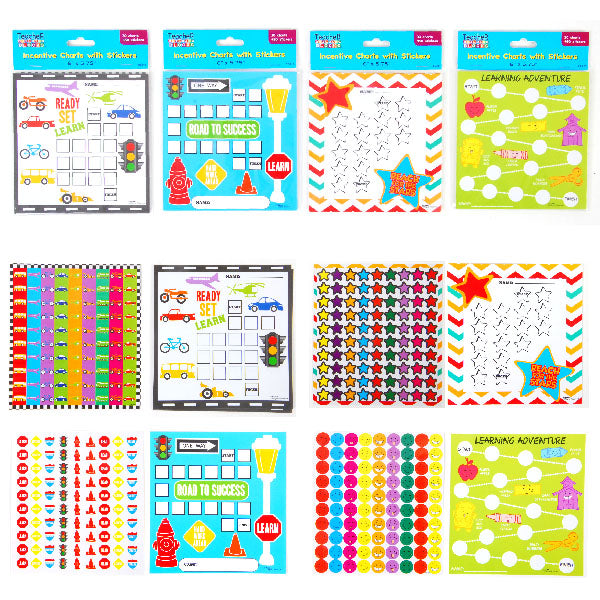 30-Piece Incentive Charts with 450 Stickers - 6