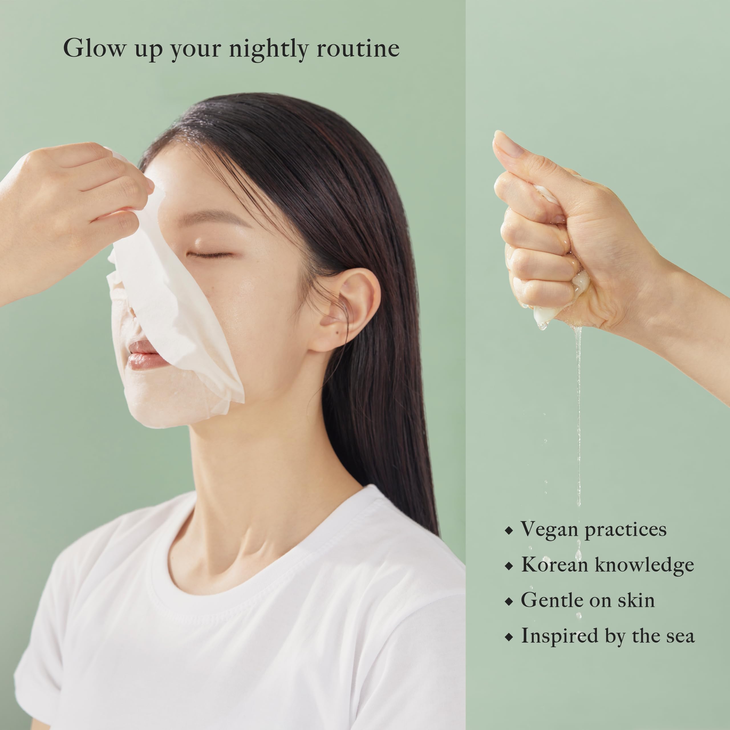 Sea'ater™ Vitamin C Face Mask 5 Pack - Hydrating & Brightening Sheet Mask for Dry Skin, Anti-Wrinkle & Fine Lines Treatment, Korean Beauty Skincare - Perfect for Daily Use, Spa Night & Travel Skincare Routine
