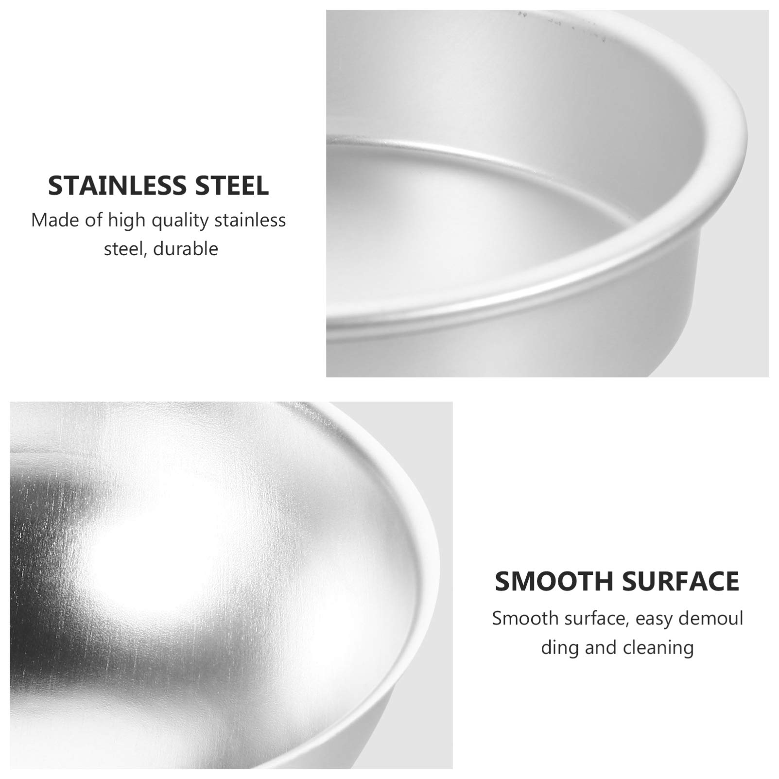 Hemoton 1 Set Non-Stick Aluminum Alloy Cake Baking Molds - 2 Piece Hemisphere Cake Pan Set for Baking, Cooking & Pastry - Perfect for Birthday Cakes, Wedding Cakes & Dessert Making