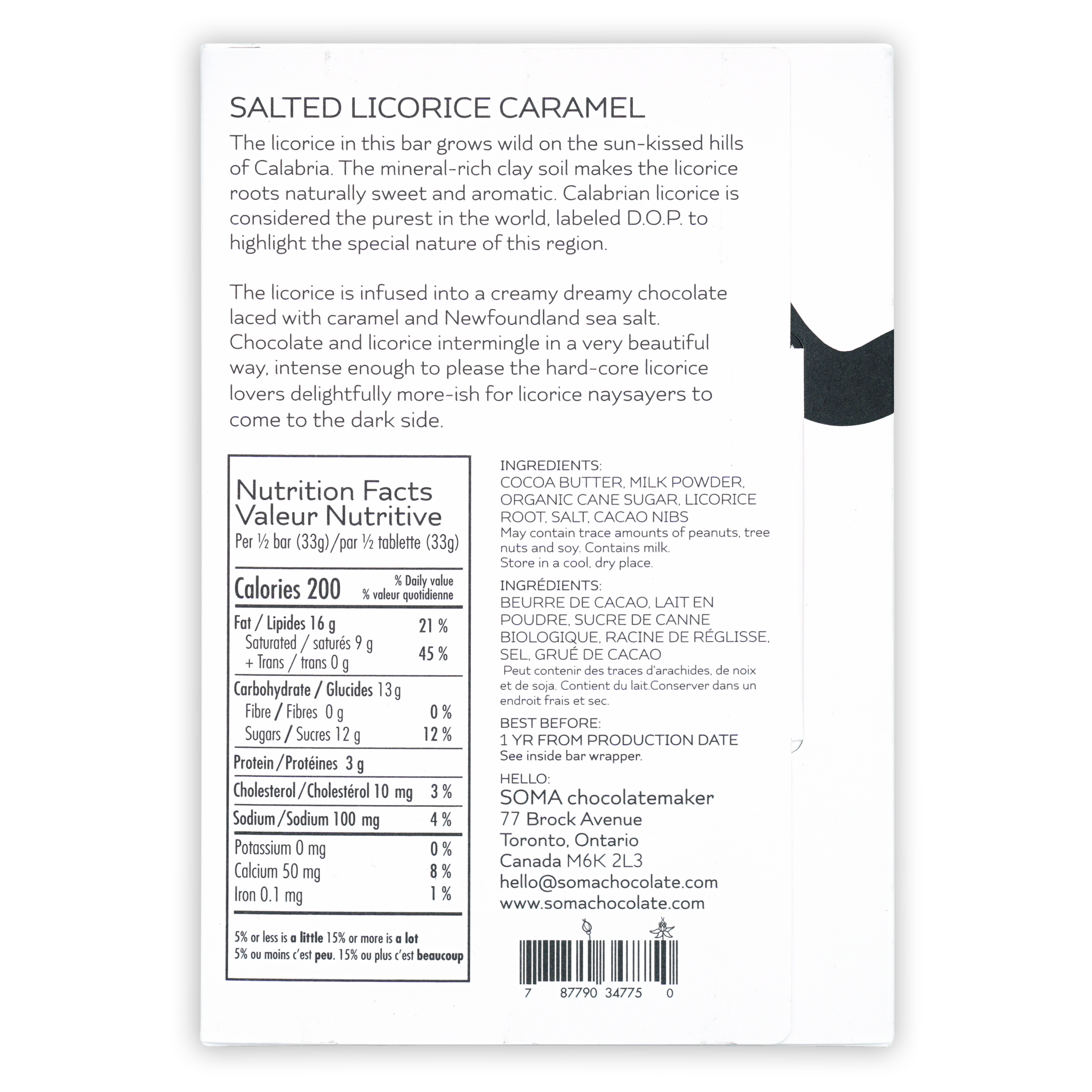 Salted Licorice Caramel Candy Bar - Sweet & Salty Swedish Treat for Dessert Lovers - Perfect for Gifting, Movie Nights & Coffee Pairing