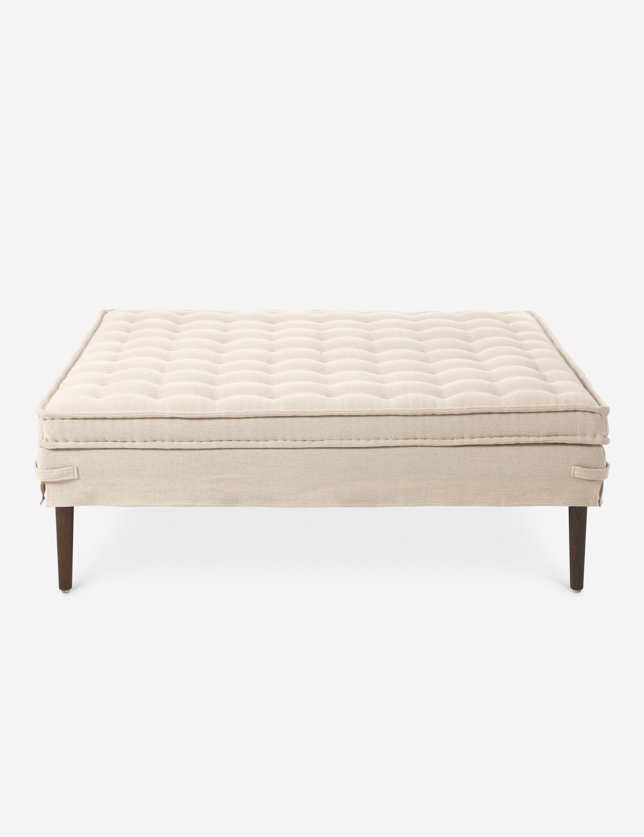 Cole Coffee Table Ottoman by Amber Lewis x Four Hands - Modern Lift-Top Storage Ottoman with Tufted Upholstery - Perfect for Living Room, Bedroom, or Home Office