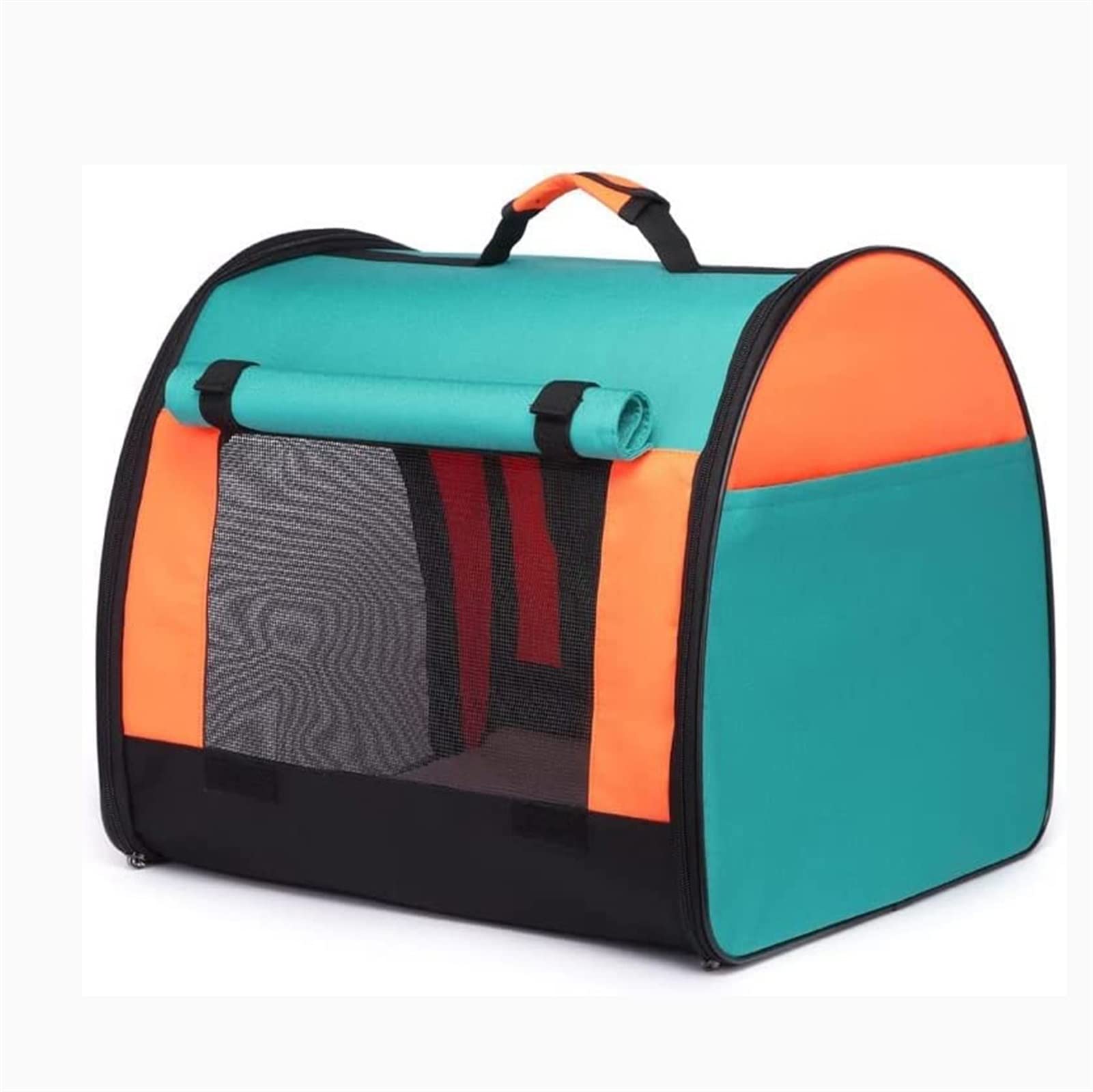 Soft-Sided Collapsible Pet Carrier for Small & Medium Dogs & Cats - TSA Airline Approved Travel Bag with Safety Locking Zippers, Pockets for Water Bottle & Bowl | Perfect for Air Travel, Vet Visits & Outdoor Adventures