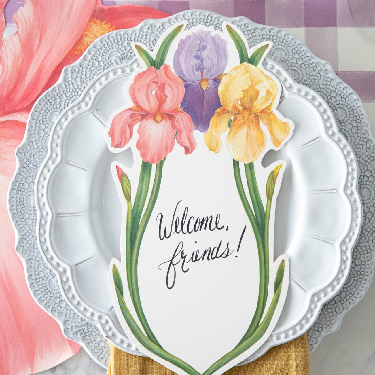 Bella Bianca Beaded Charger Plate - Elegant 12