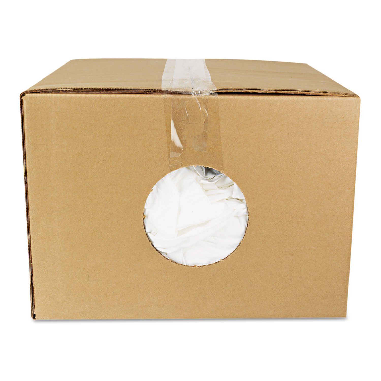 Hospital Specialty 45525 Bleached White T-Shirt Rags - 25 Pounds/Bag - Ideal for Cleaning, Polishing & Industrial Use