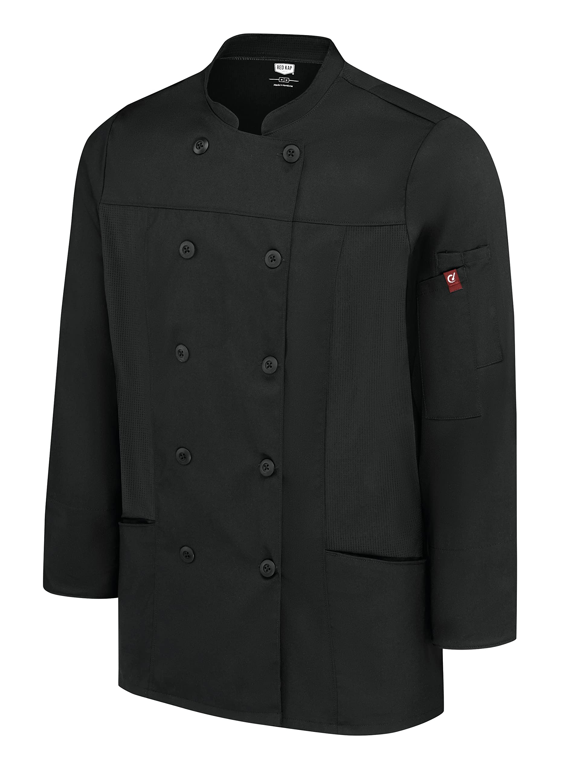 Red Kap Women's Deluxe Airflow Chef Coat - Breathable Professional Kitchen Uniform for Cooking, Baking & Culinary Arts