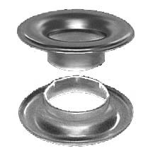 Stimpson 0GNWBN3600 Nickel-Plated #0 Sheet Metal Grommet and Neck Washer Set - 3,600 Sets | Heavy-Duty, Durable & Reliable for Industrial, Electrical and Automotive Applications