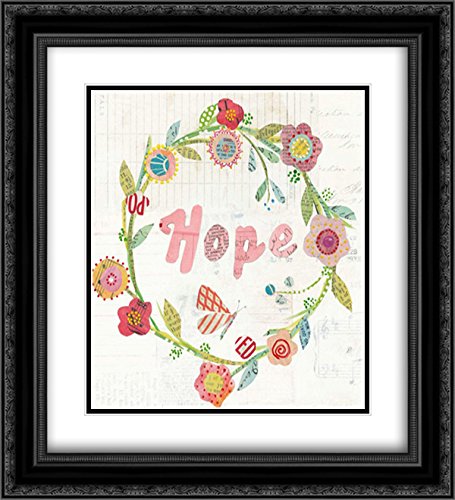 Courtney Prahl 'Wreath Inspiration II' 15x15 Black Ornate Framed Museum Art Print with Double Matting - Perfect for Living Room, Bedroom or Office Wall Decor