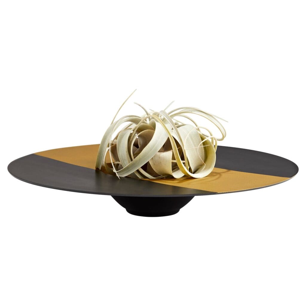 Cyan Design 11165 Magen #2 Bowl - Elegant Black and Bronze Decorative Bowl for Home Decor, Centerpiece, Dining Table Display, and Gift Giving