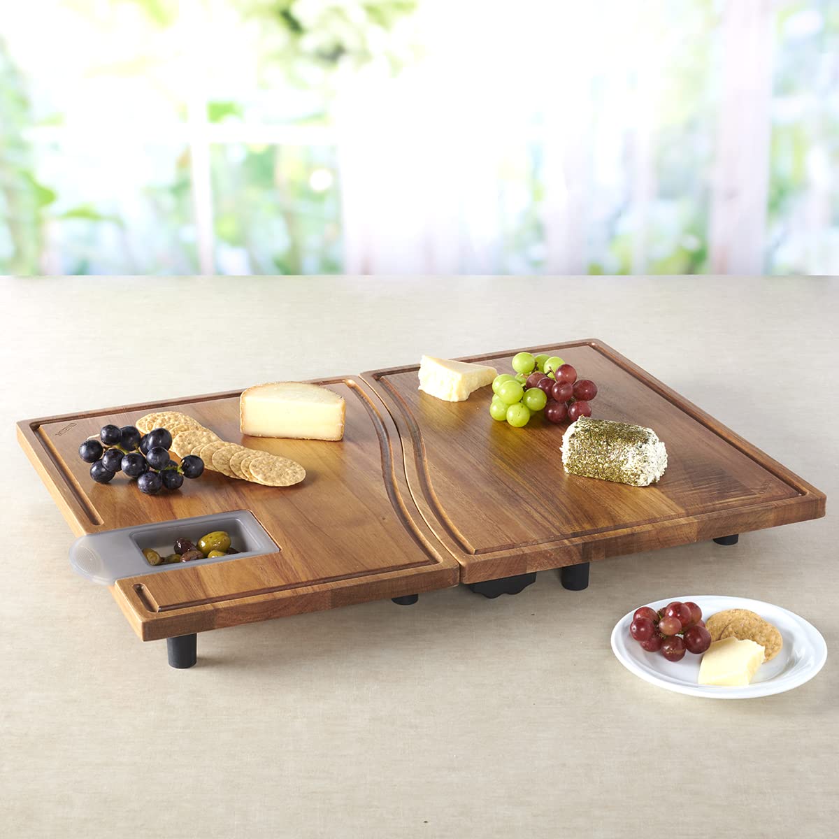 Anchor Hocking SwingBoard Acacia Wood Cutting Board Set - 6-Piece Premium Wooden Chopping Blocks for Kitchen Meal Prep & Serving - Perfect for Home Chefs, Entertaining & Charcuterie Boards