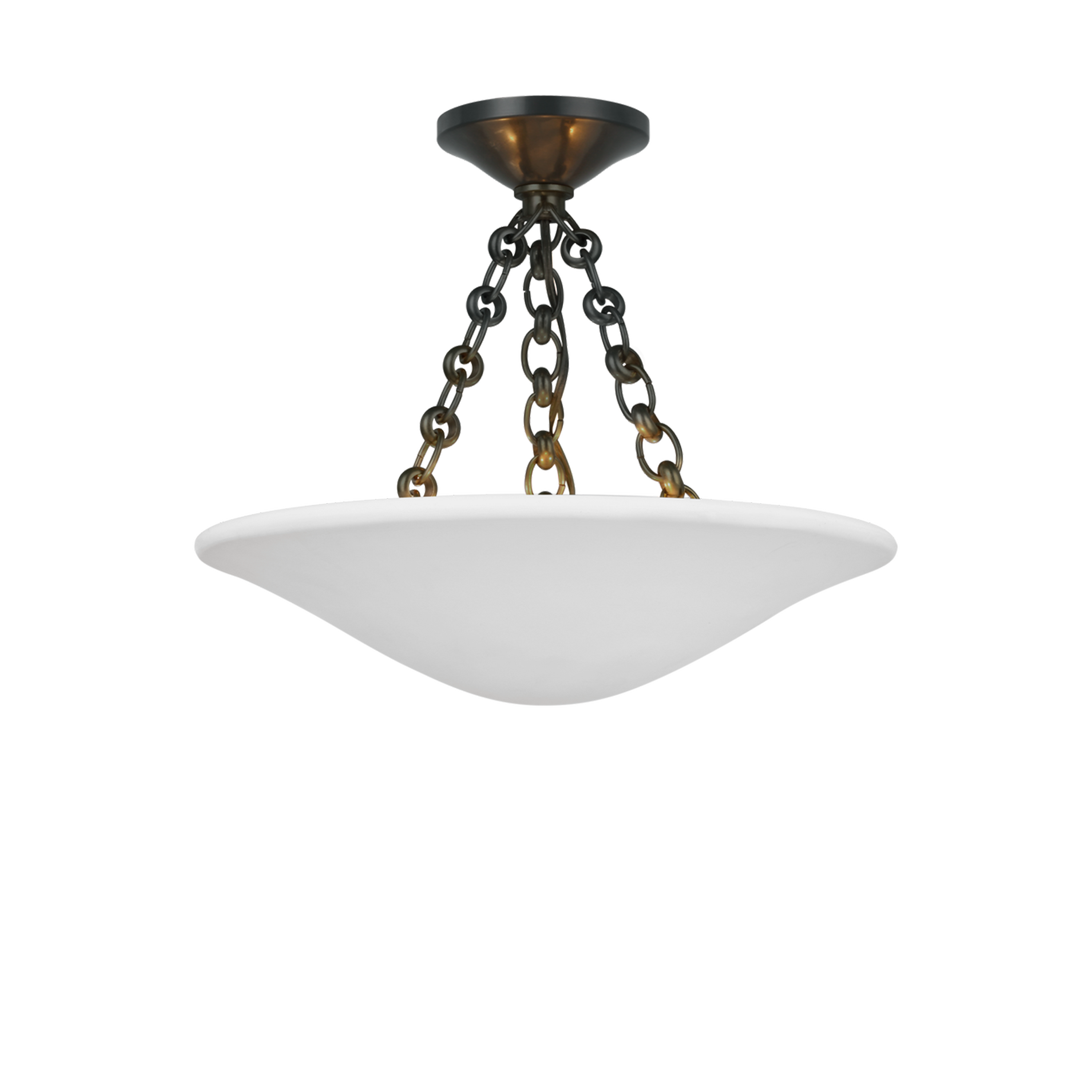 Mollino 16 Inch Modern Flush Mount Ceiling Light Fixture - Dimmable LED Lighting for Bedroom, Kitchen, Hallway & Living Room
