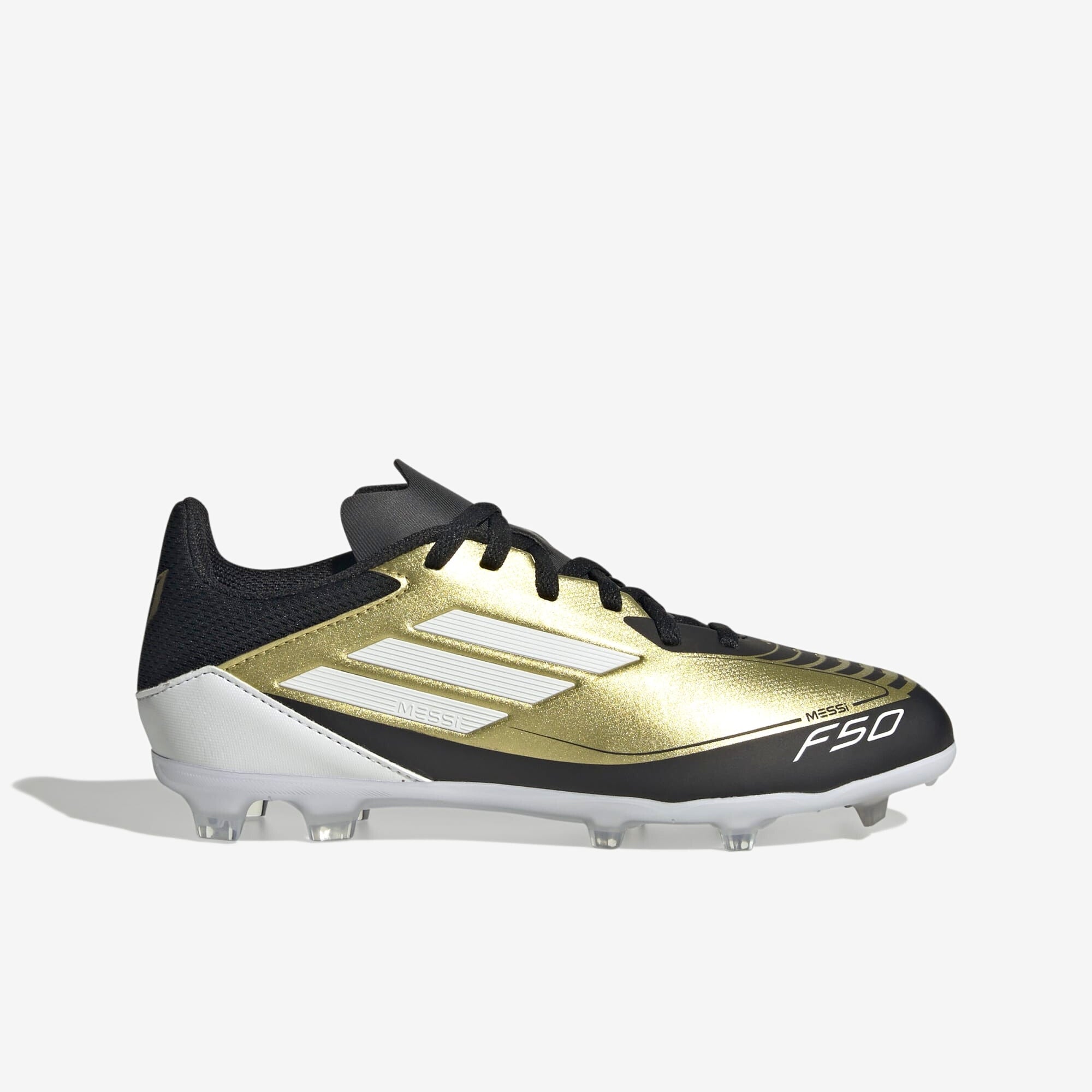 adidas Jr. Messi F50 League Soccer Cleats - Youth Football Shoes for Boys - Lightweight & Durable for Field & Turf Play - Perfect for Training & Matches