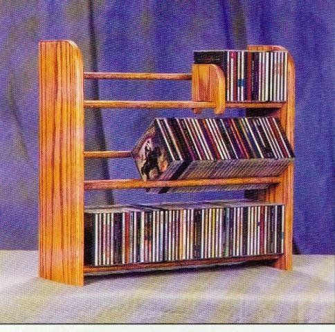 Wood Shed 301 - 165 Capacity CD Storage Rack | Compact Media Organizer for CDs, DVDs & Blu-rays | Perfect for Home, Office & Music Studio Organization