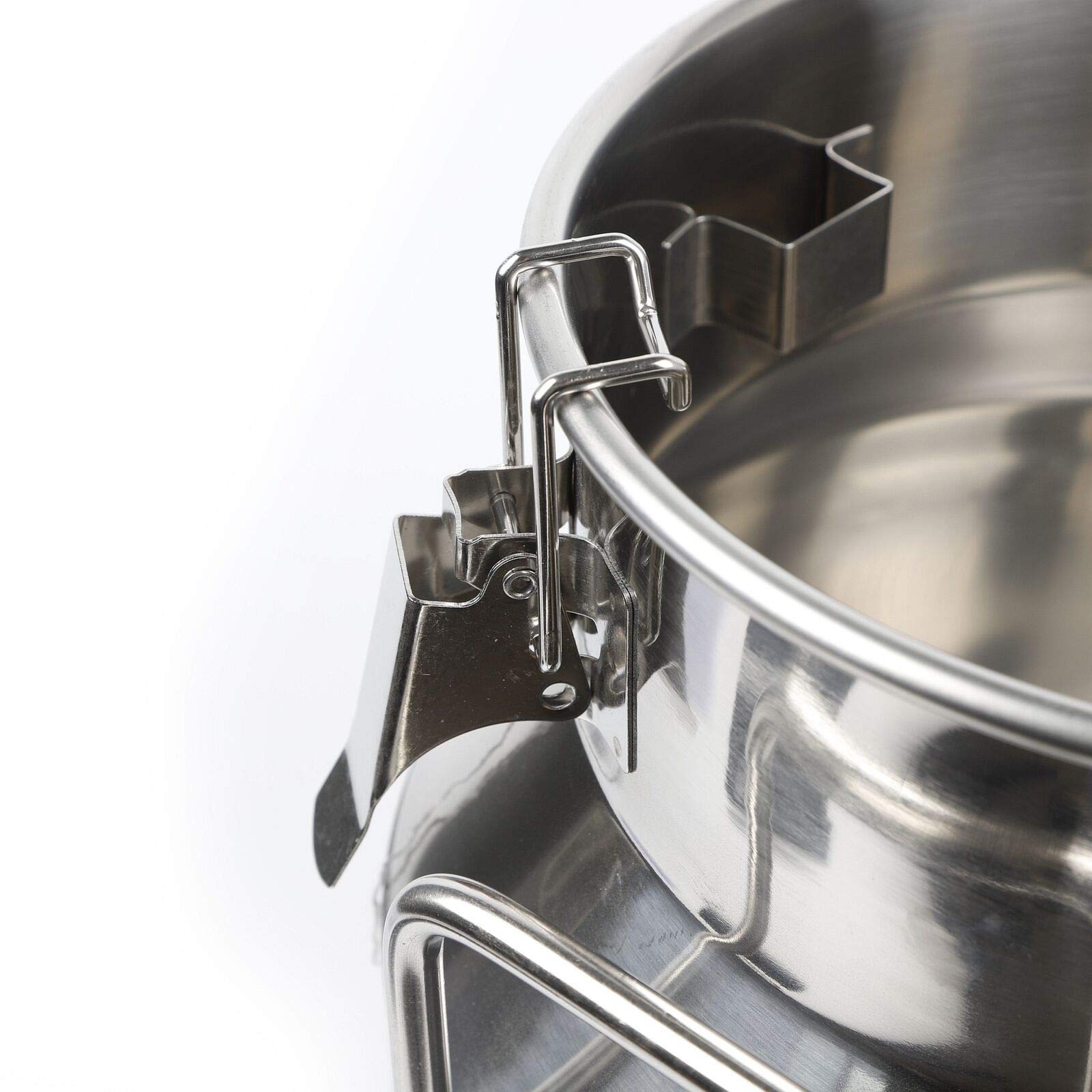 Stainless Steel Milk Can with Silicone Seal - 5 Gallon/20L Heavy Duty Sealed Bucket for Wine, Milk & Liquid Storage - Perfect for Home Brewing, Dairy Farms & Commercial Use
