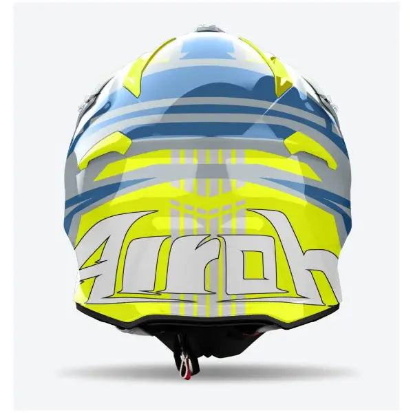 Airoh Aviator Ace 2 Motorcycle Helmet - Proud Gloss Yellow - DOT & ECE Certified - Lightweight & Ventilated for Street & Cruiser Riding