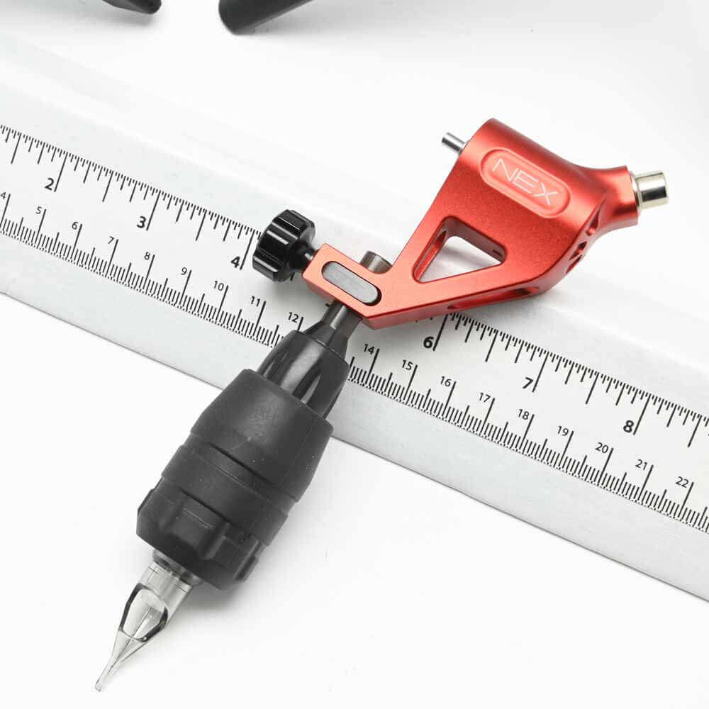 NEX Professional Rotary Tattoo Machine with 3.5mm Stroke - Red | Wireless Tattoo Gun for Artists | Perfect for Lining, Shading & Coloring Tattoos