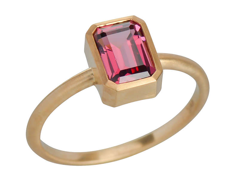 Pink Serenade Umbalite Garnet Ring – Elegant Gemstone Jewelry for Women | Perfect for Weddings, Anniversaries & Special Occasions