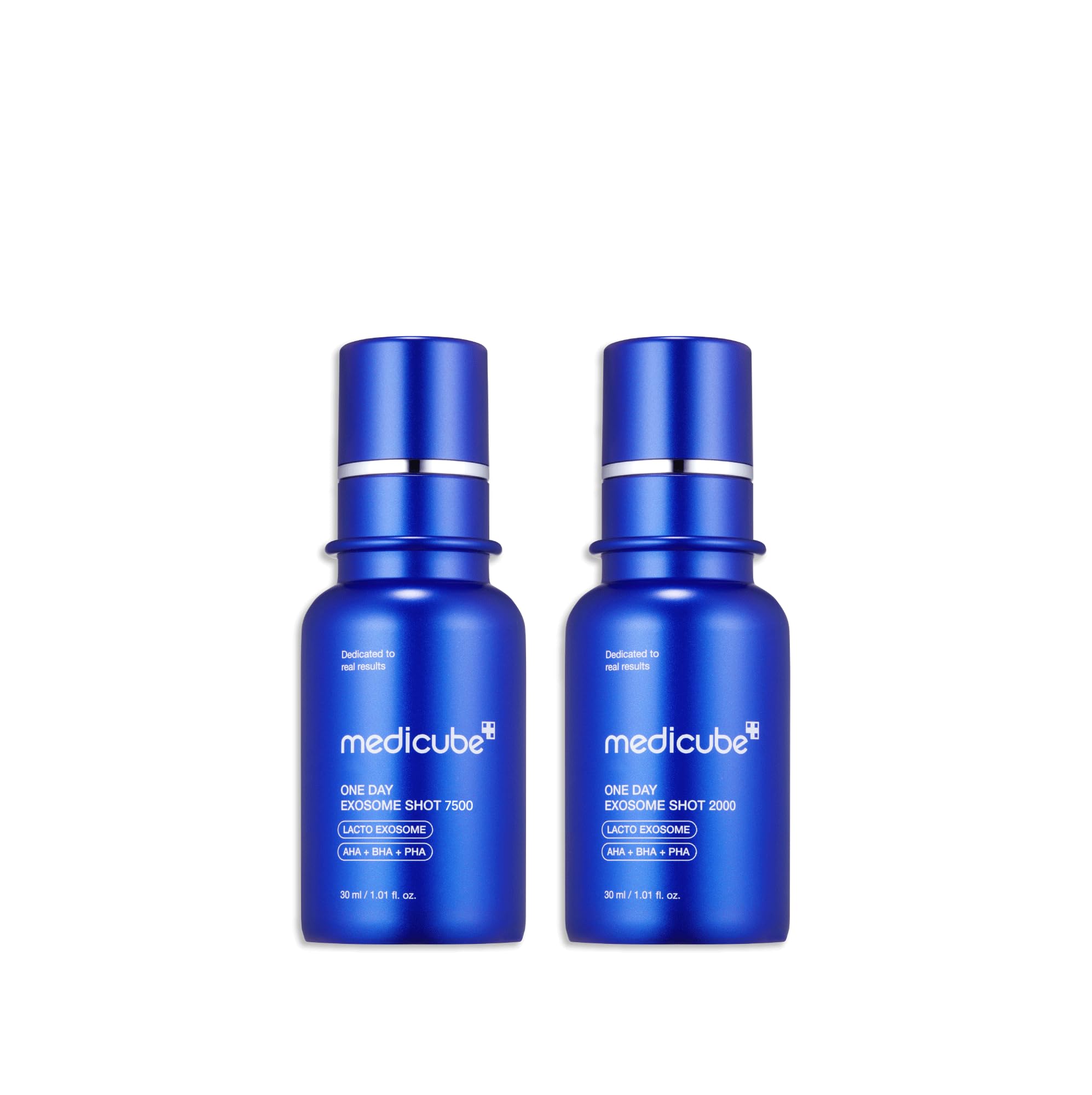 Medicube Zero Exosome Shot Duo 2000 & 7500: Exosome Facial Serum with AHA+BHA+PHA | Liquid Skin Booster for Pore Care & Dead Skin Cell Removal | Improves Skin Texture | Perfect for Daily Skincare Routine & Post-Treatment Recovery